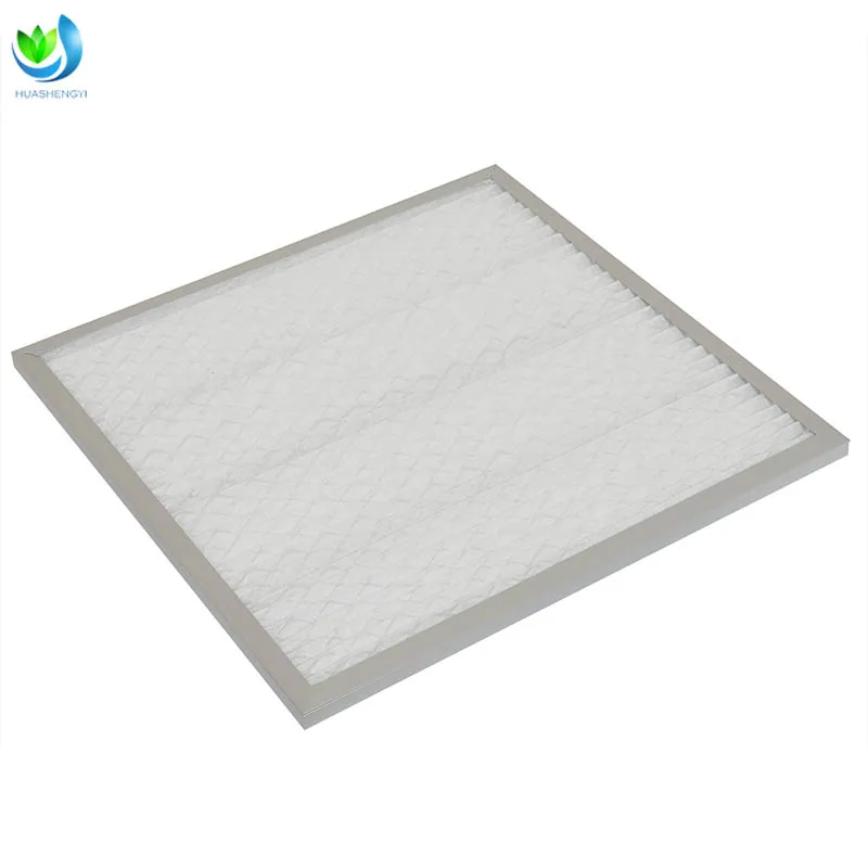 Customize HVAC F6-F9 White High Efficiency Fold Air Filter Fold Aluminum Frame Replace Filter Easy to Disassemble details