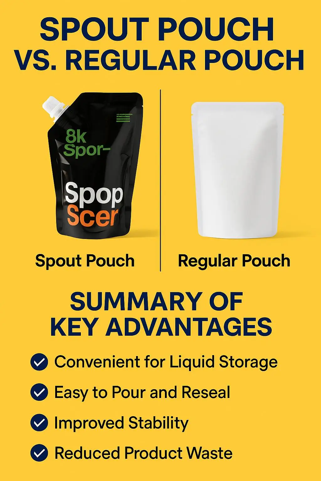 Stand Spout Pouch for Liquid Condiments Beverage Packaging PET/AL Plastic for Food Water Soda Wine Jelly Screen Printing Surface - detail 8