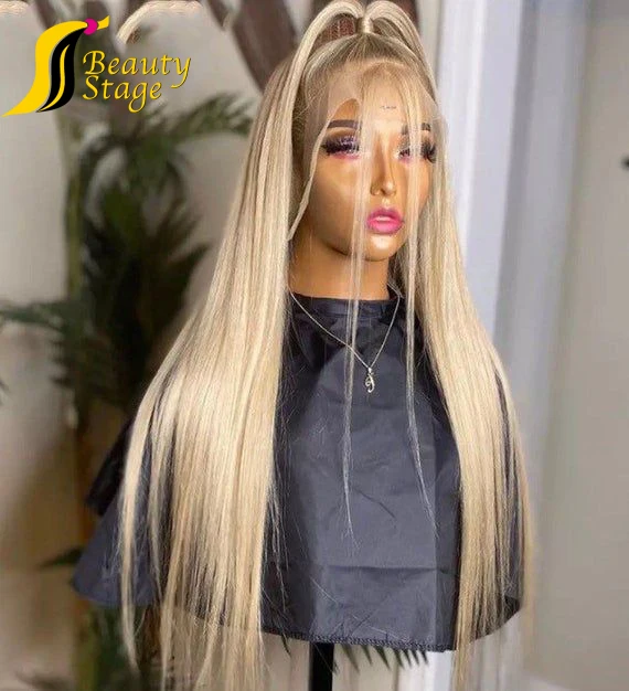 40 inch blonde human hair wig