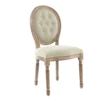 Dining Chairs Modern Louis Retro Style Buttons Canvas Chaise Luxury Italian Wood Classic Dining Chairs