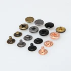 Snap Button Snap Metal Button Custom Logo Slim Wallet Metal Snap Button Stud Press For Garment