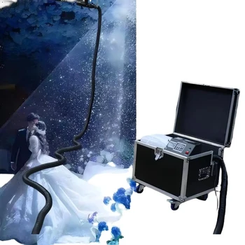 3500W DMX 512 Wireless Remote Control Snowflake Machine Metal Snow Maker for Christmas Outdoor Winter Events