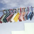 Silicone Mobile Phone Iphone Multiple Colors Silicone Rhombus Bracelet Keychain Mobile Phone Cover For Iphone