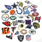 Team Patch Embroidered Patch American Football Nfl Sports Embroidered Team Logo Patch With Iron-on Backing