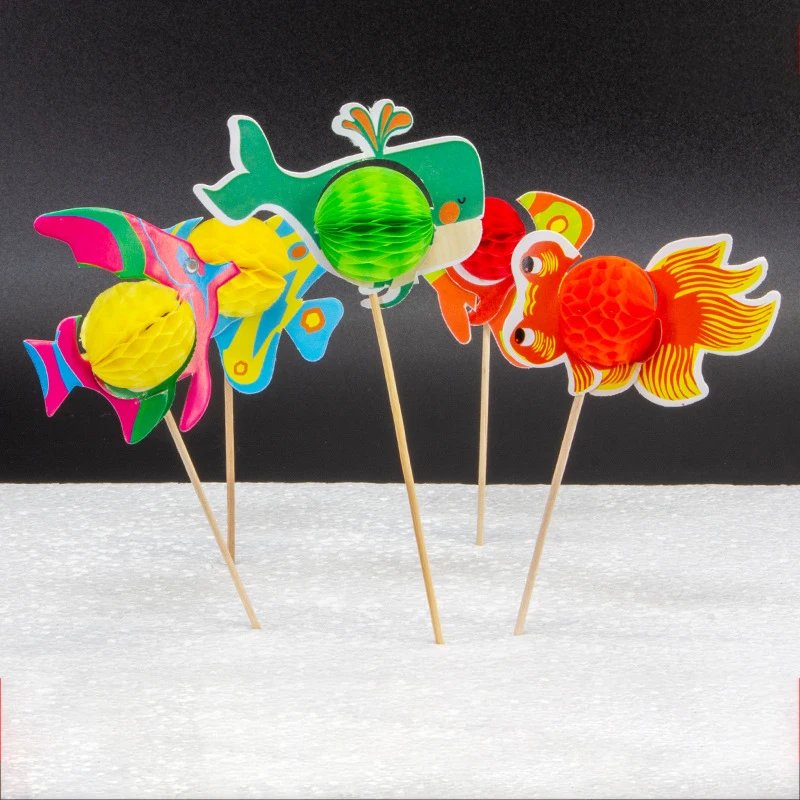 DD1608  Summer Mini Cupcake Toppers Umbrella 500pcs Toothpicks Wedding Party Decor Sticks Parasol Cocktail Drink Paper Umbrellas