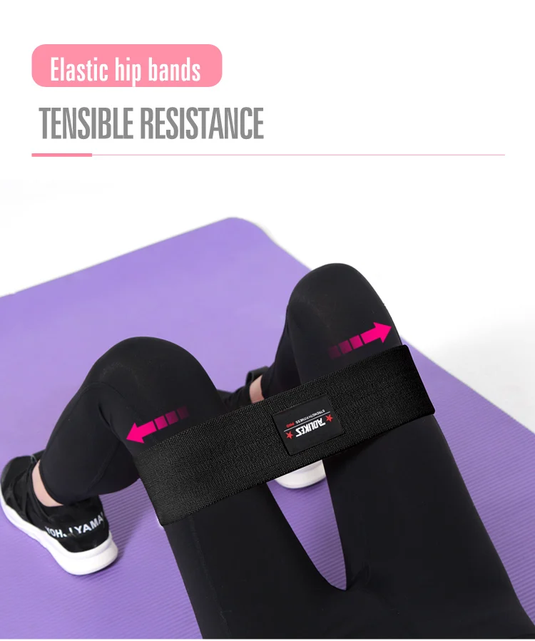 Aolikes Adjustable Unisex Booty Band Hip Circle Loop Resistance Band