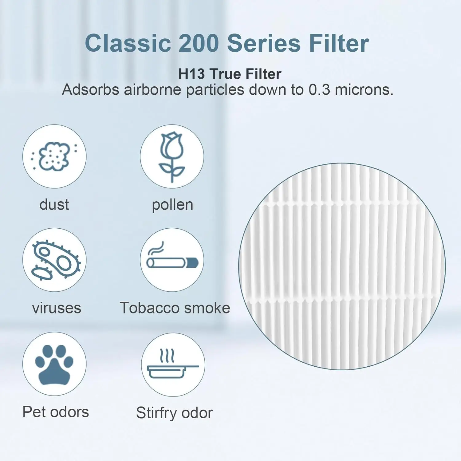 Walson Hepa Air Filter Carbon Replacement Filter Air Purifier Filter Parts for Blueair Classic 280i/203/203 Air Purifier supplier