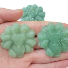 Jade Jade Green Treasure Fox Quartz Artificial Custom Crystal Animal Modern Sculptures Carving