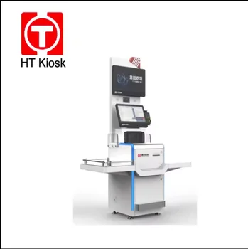 21.5 inch supper market kiosk Self service check out kiosk shopping mall kiosk with barcode scanner