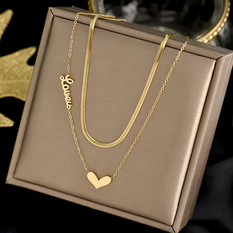 Multi Layer 18k Gold Plated Stainless 
