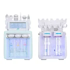 Korea 6 In 1 Multi-function H2O2 Hydrogen Small Bubble Facial Beauty Machine With Rf Handle Upgrade