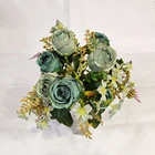 Valentine's Factory Wholesale Bunch Valentine's Roses With 10 Heads For Home Decor Artificial Flowers
