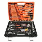 Repair 121Pcs 1/4" 3/8" 1/2" Driver Socket Set Car Mechanic Repair Wrench Socket Set For Garage