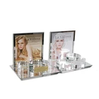 Shine Skin APEX Crystal Shine Elegant Pmma Custom Display Holder For Skin Care Serum Face Cream Acrylic Display Stand