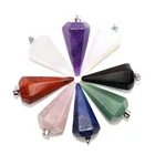 Bullet Shaped Wholesale Natural Agate Necklace Crystal Pendant Decoration Bullet Shaped Ornaments