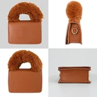 And Bag Hand Fashion Famous Luxury Brands Fur Leather PU And Purses Crossbody Tote Bag Hand Bag