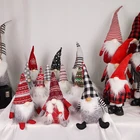 Christmas Ornament Christmas Gnome No Face Elf Doll Ornament Xmas Gonks Standing Table Christmas Decoration Supplies