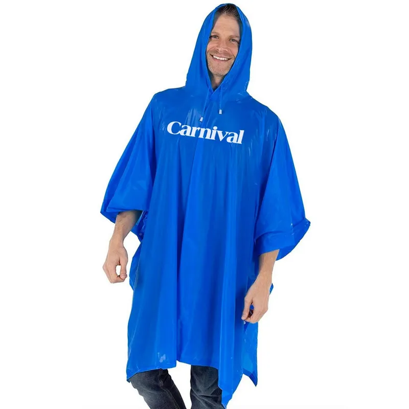 Reusable Pvc Poncho Raincoat For 