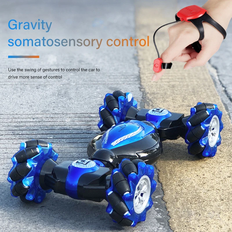 Remote Control Twist Stunt Car Watch Gesture Induction Twisting Cars Light Music Drift Dancing Lateral Driving Car Toy