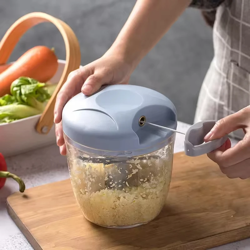 High Quality Mini Garlic Grinder Kitchen Vegetables Cutter Chopper Spice Pepper Shredder Baby Food Processor