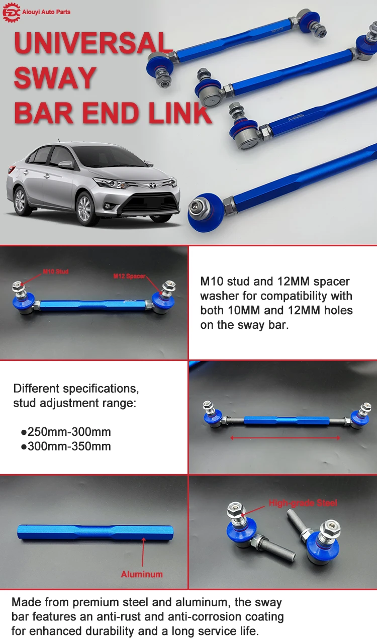 product auto suspension parts high quality off road universal adjustable sway bar stabilizer link kits-2