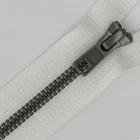 YKK Custom Logo Zipper Printing Long Finished Open End 2 Way Duty Airtight Zipper Wholesale Price Vislon Plastic Zipper