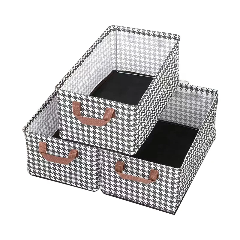 2024 Fashion Design Multifunction Fabric Storage Box  for Clothes Foldable with Handle Cabinet Organizer Clothes