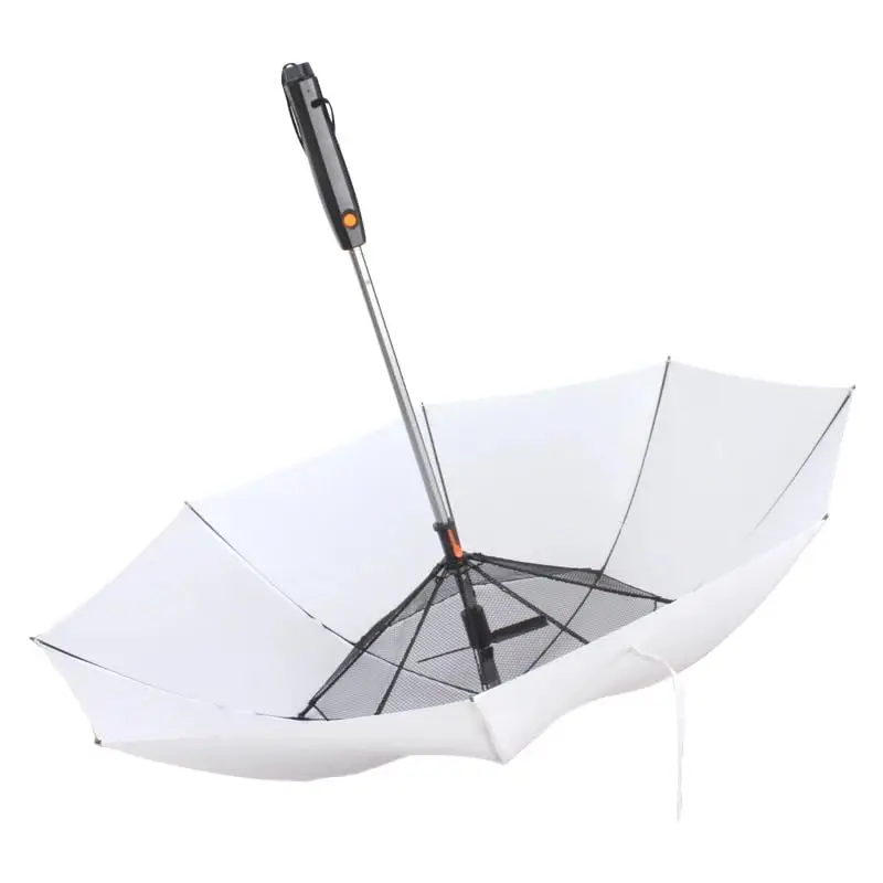 Amazon Hot Sale Umbrella With Fan And Water Spray Special Waterproof Solar Mist Fan Straight Uv Umbrella with logo for sale