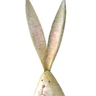 Table Metal Art Rabbit Home Decor Iron Bunny States Colorful Animal Candle Holder Garden Stake Table Top