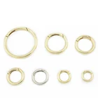 Alloy Ring Ring Custom Latest Zinc Alloy Spring Ring Key Ring Bag Accessory Round Spring Gate O Ring