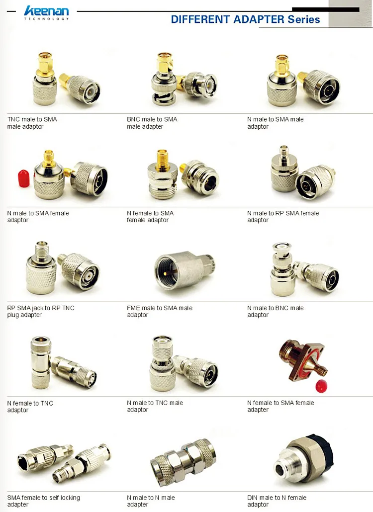 Made in China TNC Straight Type Male Crimp RF Connector for LMR600 12D-FB Coaxial Cable