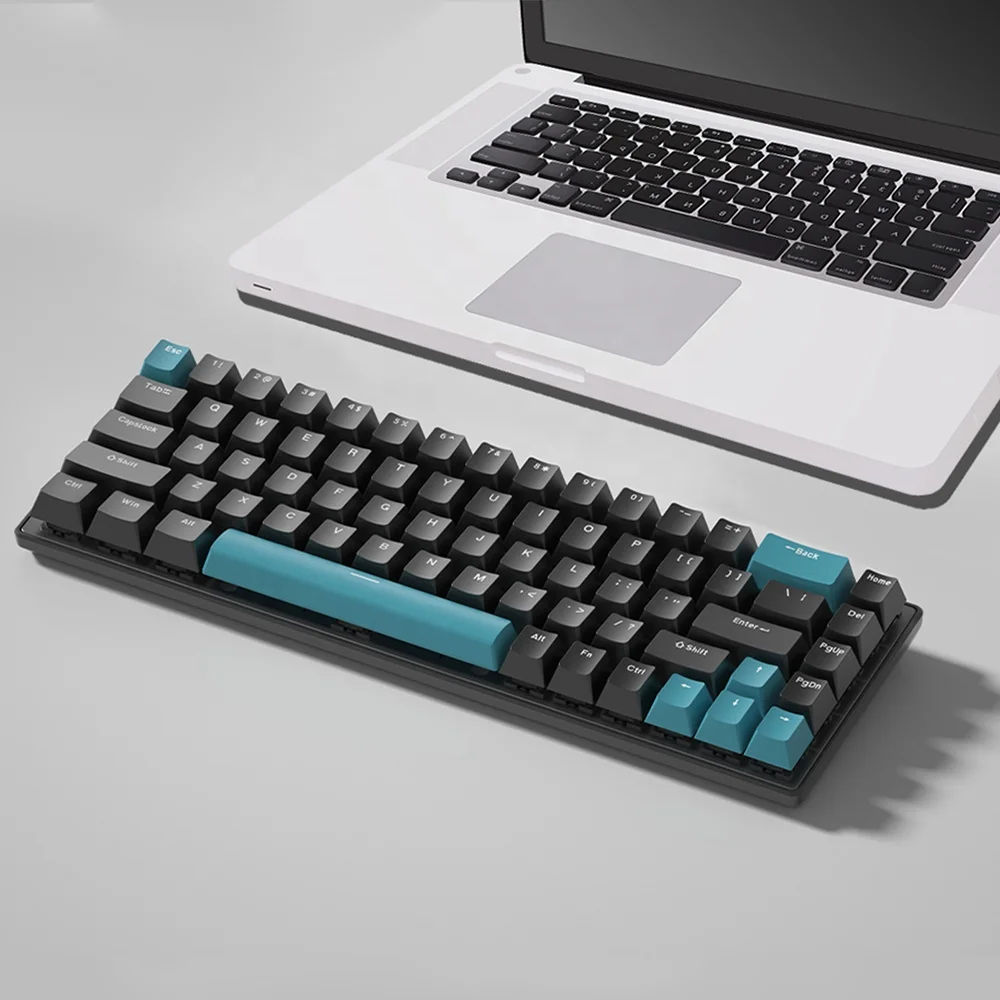 OEM 68 Keys Mechanical Keyboard Custom USB Wired RGB Mini 60% PC Gamer Mechanical Gaming Keyboard