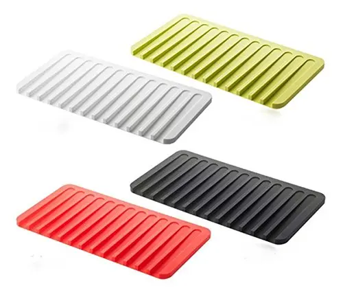 self draining silicone drying mat