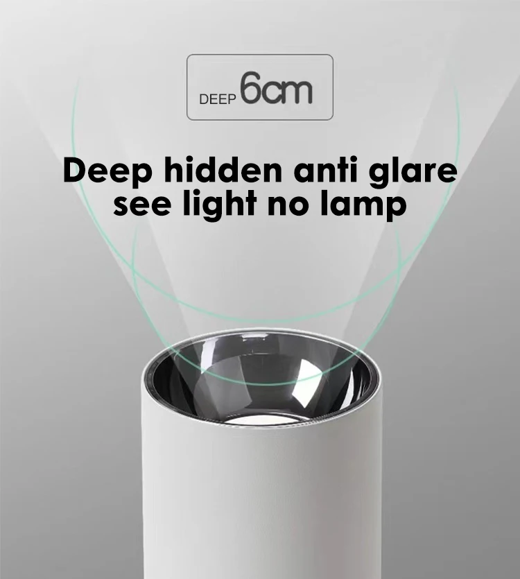 lc1073 high power engineer type round down led light 10w 15w 20w 30w aluminum surface mounted down light-2