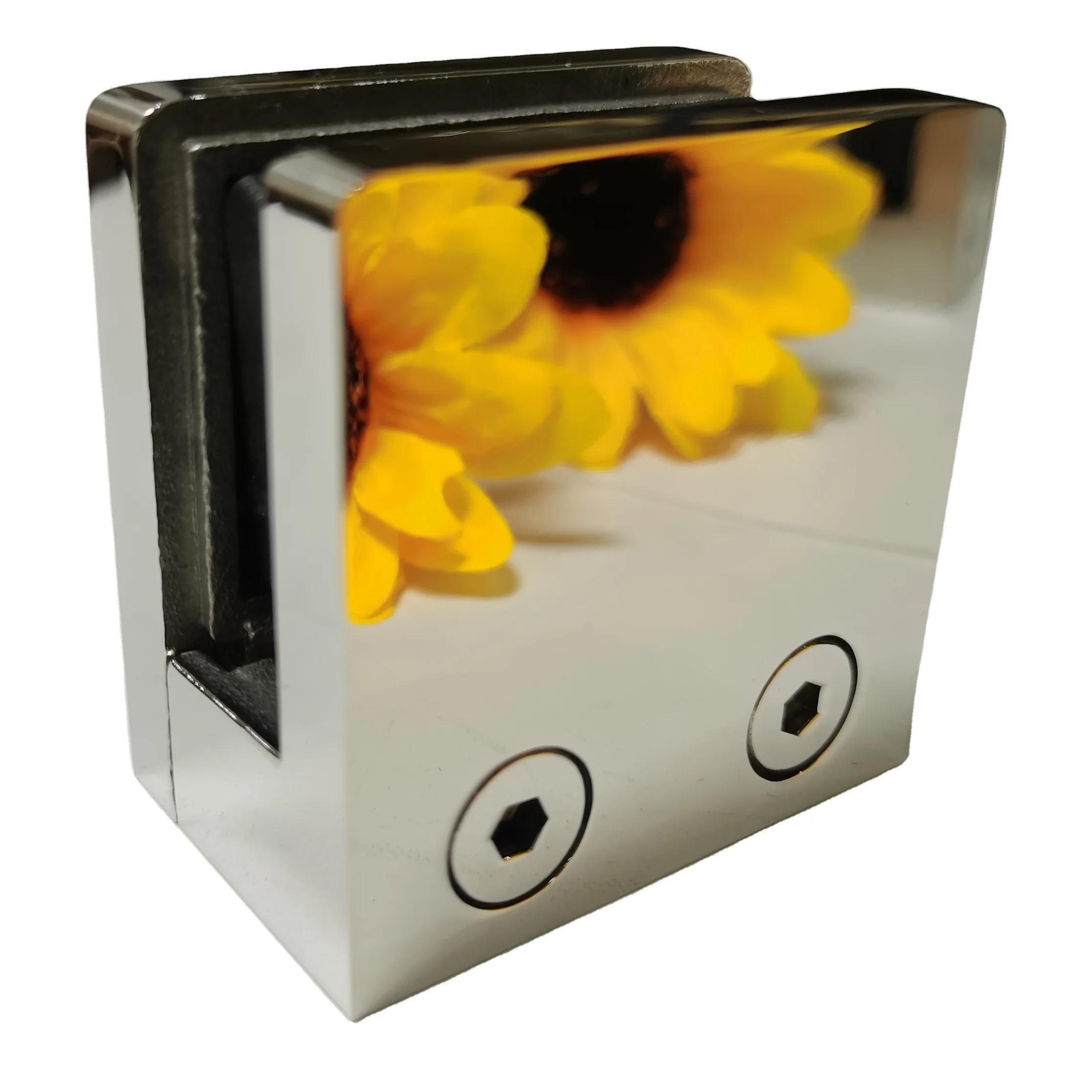 Fence Post Connector Square Movable Fitting Stainless Steel Glass Clips