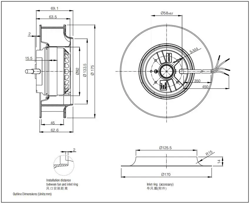 Centrifugal Fan, Fan3, 240V, Corded Electric - detail 4