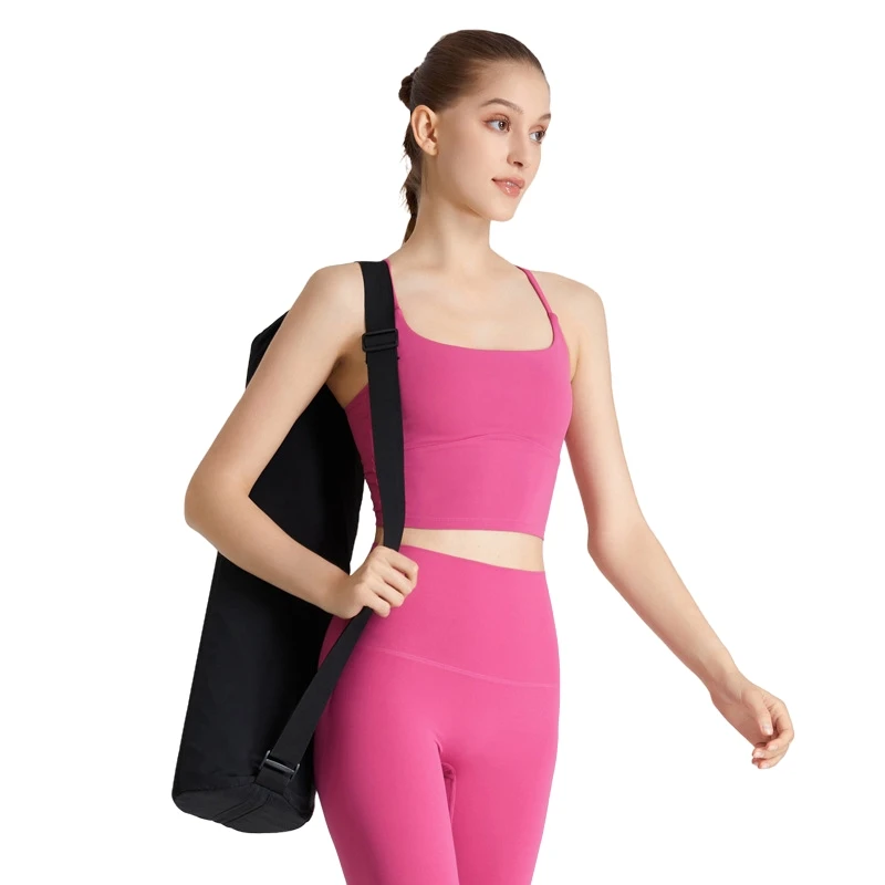 Lulu New yoga vest women's fitness tennis uniform solid color series can be customized LOGO