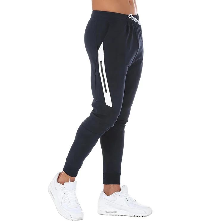 Custom Wholesale Workout Fitness Sweatpants Tapered Slim Fit Gym Cotton Jogger Track pants Man