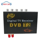 Receiver Box Dual Tv Tuner High Speed Car Dvb T2 Digital Tv Receiver Set Top Box With USB HD 4 Video Output