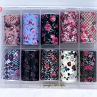 Nail Hot New Colorful Shiny Nail Foil Stickers 4x100cm F19 Transfer Foil For Nail Beauty Foil Nail Art