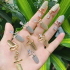 Pave Gold Ring Pave Zirconia Gold Silver Plating Brass Copper Jewelry Minute Adjustable Ring