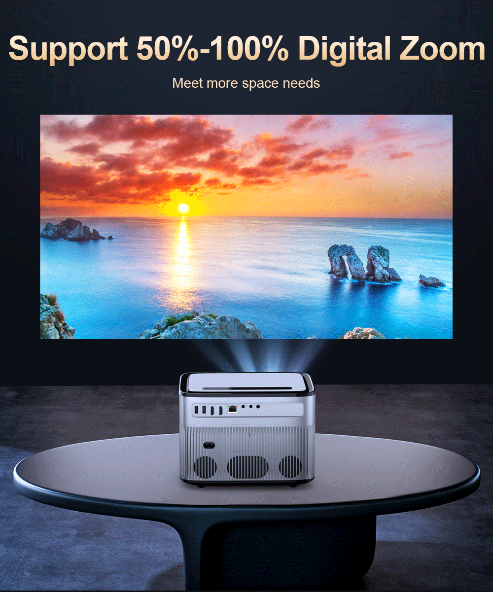 Progaga Pg550w Projector Auto Focus Keystone Full Hd 1080p 2k 4k