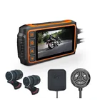 Motor Dash Cam Patent Design Remote Controller 3Inch 1080P 30Fps Dual Lens Dvr Ip65 Waterproof Motorcycle Dash Camera