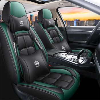 New Car Interior Accessories Decoration Car Seat PVC Cushion Full Set Luxury Seat Cover Sport Leather Car Seat Covers