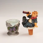 Polyresin Gift Resin Polyresin Drunkard Wine Bottle Stopper Wine Accessories Figurine Gift