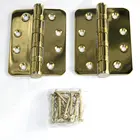 Stainless Steel Hinge Butt Hinge Stainless Steel Golden Fixed Pin Butt Door Hinge Flat Hinge