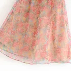 Dress Sexy Dresses Wholesale Pink Printing Florals Oblique Rotator Cuff Summer Sexy Mini 1 Shoulder Dress