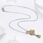 Jewelry New Product Ideas 2021 925 Sterling Silver Yellow Cz Jewelry Butterfly Necklace
