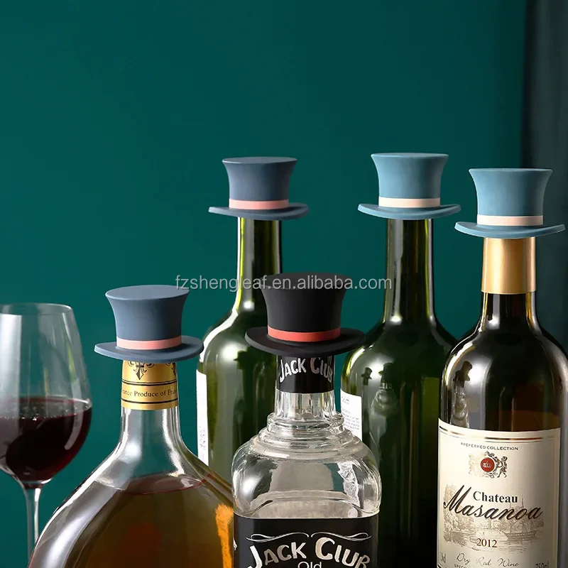 product cork sparkling leak proof silicone wine bottle beer cap personalized customized wedding favors zinc alloy stopper shooting-3