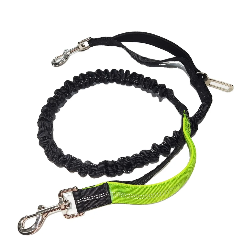 New Upgraded Dog Leash Heavy Duty Metal Hook Adjustable Pet Dog Cat Leash With Car Seat Safety Belt